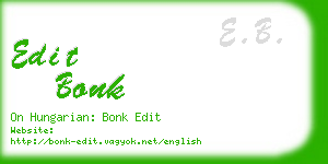 edit bonk business card